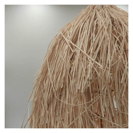 Lámpara colgante rattan Laos para LED E27