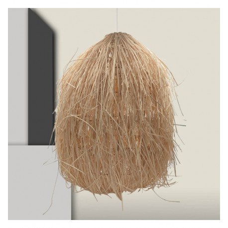 Rattan hanglamp Laos voor LED E27