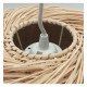 Hanglamp van rattan voor led E27, warme decoratie
