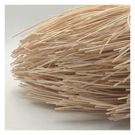 Lámpara colgante rattan para LED E27, decoración cálida