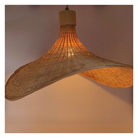Hanglamp BAMBOO BALI voor led E27 warm decoratie