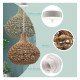 Hanglamp rattan voor ledlamp E27, warme decoratie