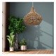 Hanglamp rattan voor ledlamp E27, warme decoratie