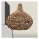 Hanglamp rattan voor ledlamp E27, warme decoratie