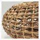 Hanglamp van rotan voor LED E27, warme decoratie