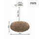 Hanglamp van rotan voor LED E27, warme decoratie