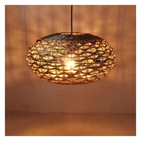 Hanglamp van rotan voor LED E27, warme decoratie