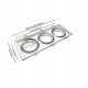 Marco LED triple empotrable orientable AR111 acero blanco