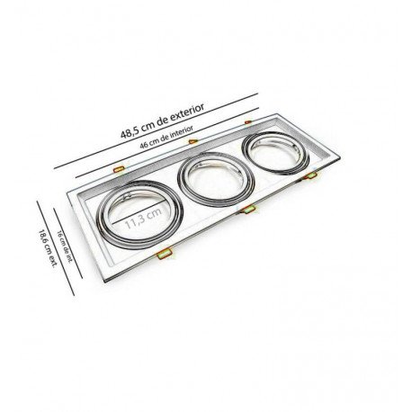 LED High Bay Triple Recessed AR111 Adjustable Frame (Steel)