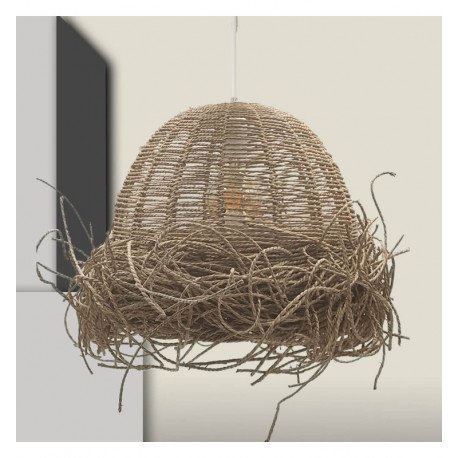Hanglamp SEAGRASS voor ledlamp E27, natuurlijk ontwerp
