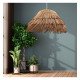 LED E27 Rattan Pendant Lamp, Natural Design