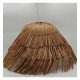 Hanglamp van rattan voor led E27, natuurlijk ontwerp
