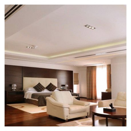 LED High Bay Triple Recessed AR111 Adjustable Frame (Steel)