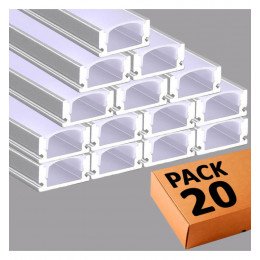 LED Strip Aluminum Channel U 2 m Surface Mount
