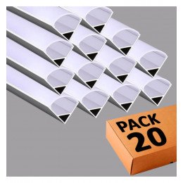 LED High Bay Aluminum Profile 2m Angular 90° L for LED Strips