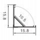 LED High Bay Aluminum Profile 2m Angular 90° L for LED Strips
