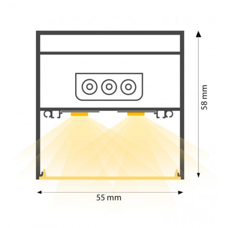 LED Strip 24W Interconnectable 60cm for Linear Lighting