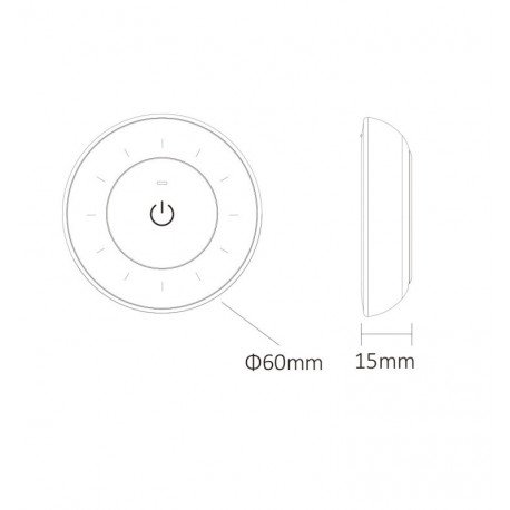 RF 2.4GHz Mini Remote Control for Monochrome LED Strips