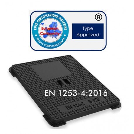 Deksel elektrische put B-125 EN-1214 gietijzer 12,5t