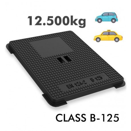 Deksel elektrische put B-125 EN-1214 gietijzer 12,5t
