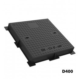 Elektrische putdeksel D-400 gietijzer antislip