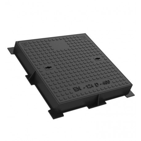Elektrische putdeksel D-400 gietijzer antislip