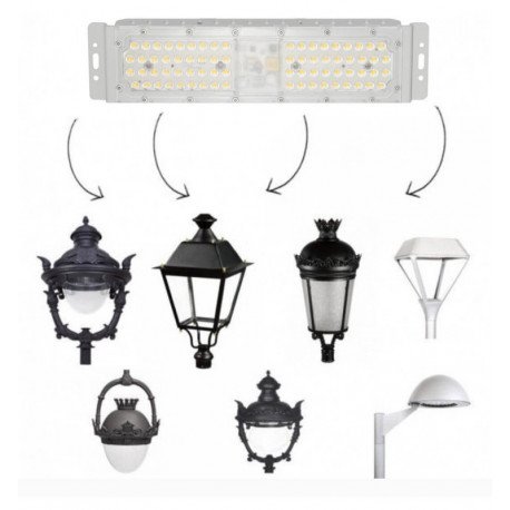 Módulo LED 50W DOB Magnum OSRAM 90º IP67 para farolas
