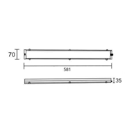 Tira LED 12W OSRAM para techos decorativos lineal 60cm