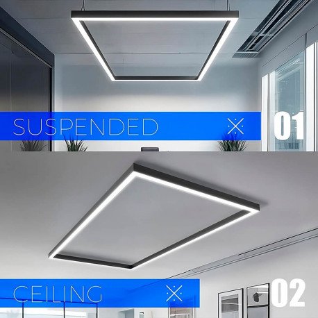 Hangende lineaire led-lamp 50W POLARIS 150 cm, 3CCT (interconnectie)