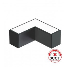 Conector LED angular 9W POLARIS 90º para interconexión lineal