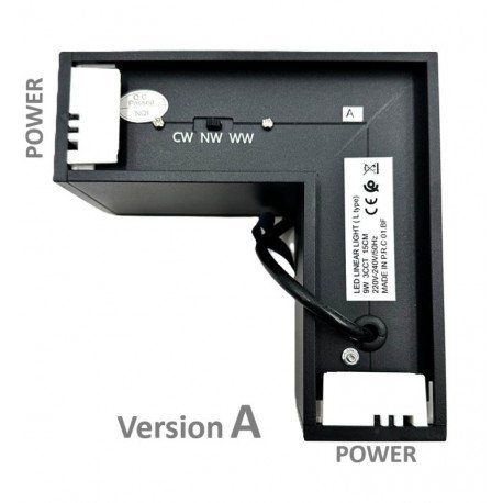 LED Angular Connector 9W POLARIS 90° for Linear Interconnection