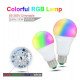 LED Bulb RGB 10W E27 with Remote, 3000K Warm Light