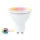 Ledlamp GU10 RGB + 3000K 8W met afstandsbediening