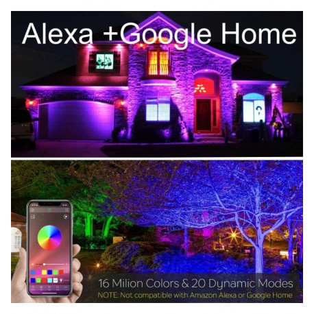 Foco LED 30W SMART WiFi RGB+CCT regulable para exterior