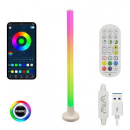 LED Floor Lamp RGBW Digital 10W 150cm with App & Remote