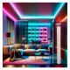 Wandlamp led 10W RGBW digital 150 cm met app en afstandsbediening