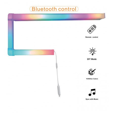 LED Wall Light 10W RGBW Digital 150cm with App & Remote