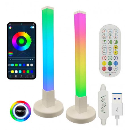 LED Table Lamp RGBW Digital 3.5W (Pack of 2) 45cm