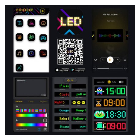 LED RGB Digital Display MAGIC FLEX 1280 Pixels IP65 5V