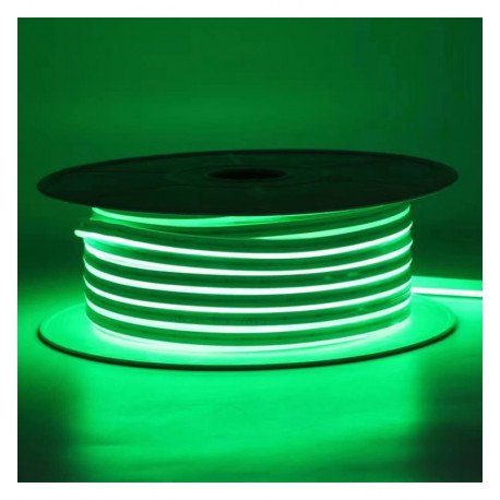 Neon LED flexibele strip 24V 13W/m groen voor decoratie
