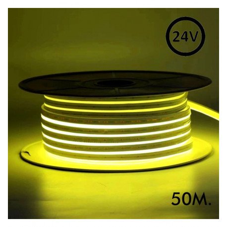 Led neonstrip flexibel 24V 13W/m voor signing, geel