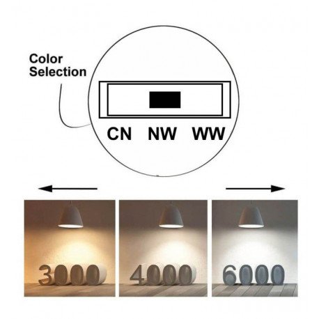 Led schijnwerper PARMA 30W voor 1-fase rail CCT CRI+92 48° zwart