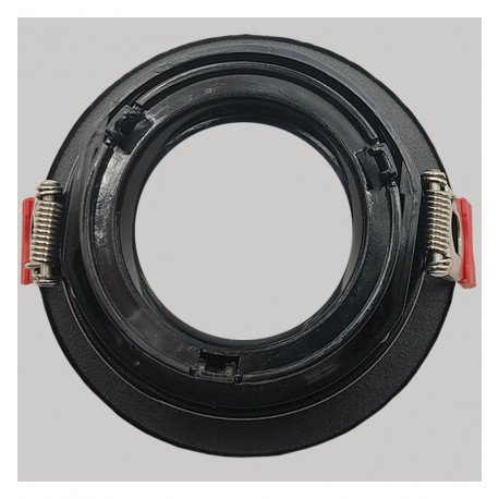 Aro circular basculante GU10-MR16 exterior negro Oculus
