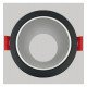 Aro circular basculante GU10-MR16 exterior negro Oculus