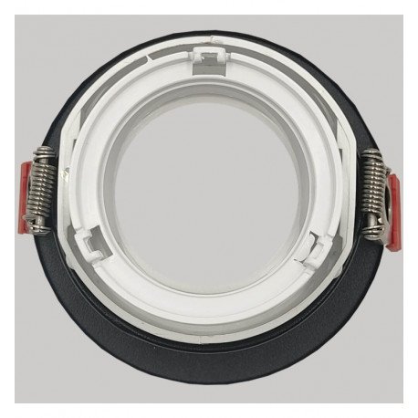 Aro circular basculante GU10-MR16 exterior negro Oculus