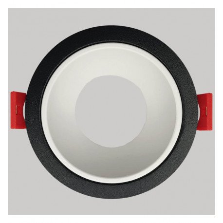 Aro circular basculante GU10-MR16 exterior negro Oculus