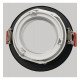 Aro circular basculante GU10-MR16 exterior negro Oculus