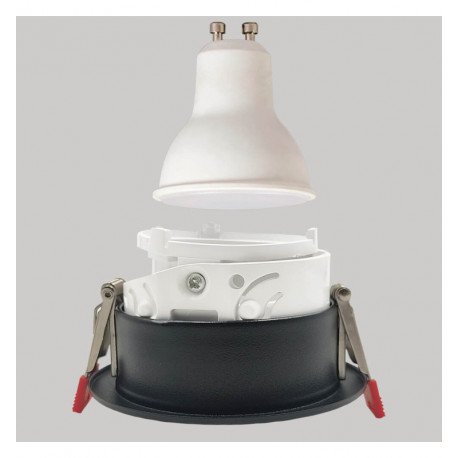 LED High Bay Circular Swivel Trim GU10-MR16 Outdoor Black Oculus