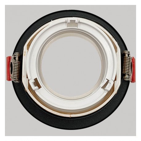Aro circular basculante GU10-MR16 exterior negro Oculus
