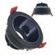 Aro circular basculante GU10-MR16 exterior negro Oculus
